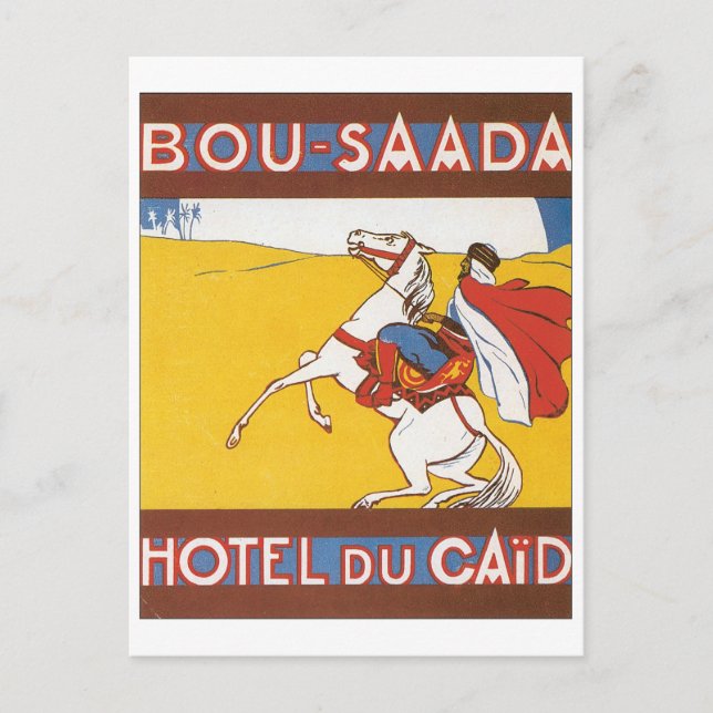 Carte Postale Hôtel Du Caid De Bou-Saada (Devant)