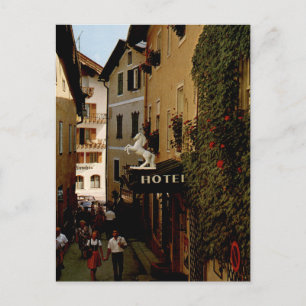 Carte Postale Hôtel du Cheval Blanc St Wolfgang Rue Vintage