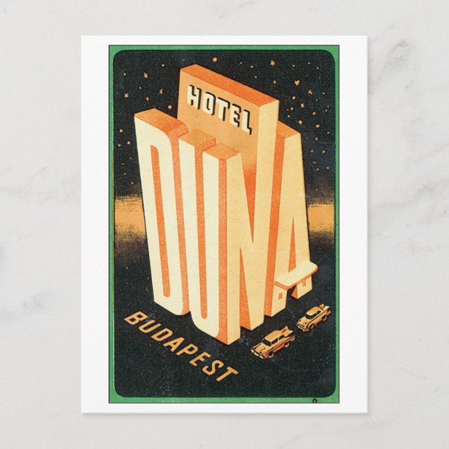 Carte Postale Hotel Duna, Budapest (Devant)