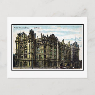 Carte Postale Hôtel Edwardian Midland vintage 1903 Manchester