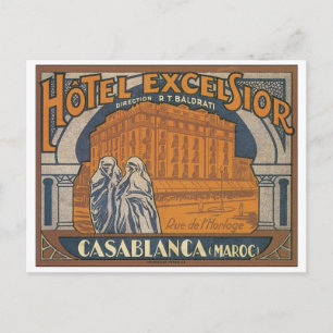 Carte Postale Hotel Excelsior Casablanca