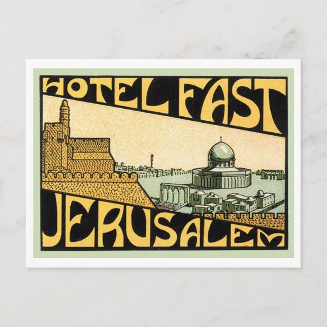 Carte Postale Hotel Fast Jerusalem (Devant)