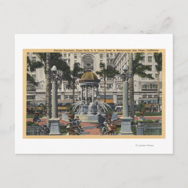 Carte Postale Hotel Grant, Plaza Park, Fountain View (Devant)