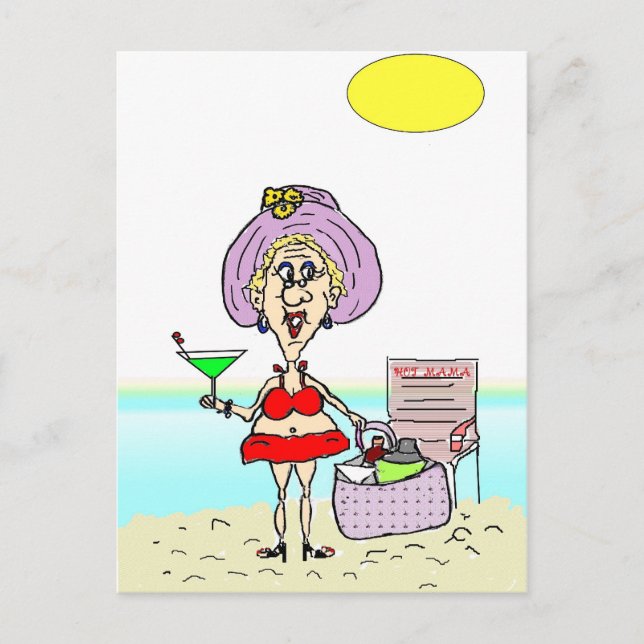 CARTE POSTALE HOTEL MAMA MARTINI BEACH (Devant)