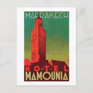 Carte Postale Hotel Mamounia Marrakech