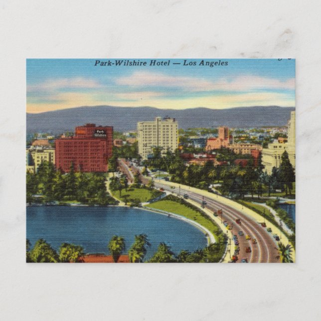 Carte Postale Hôtel Park-Wilshire, Los Angeles (Devant)