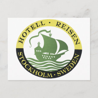 Carte Postale Hôtel Reisen Stockholm Suède