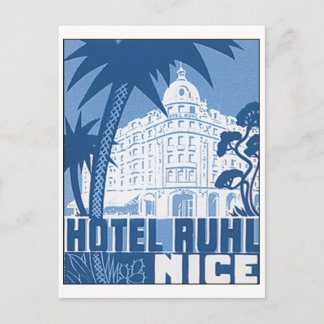 Carte Postale Hotel Ruhl, Nice Poster Vintage voyage