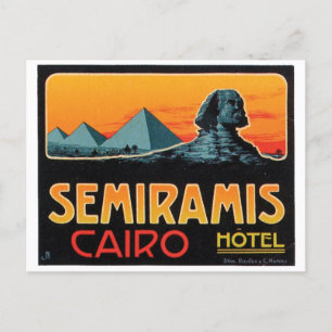 Carte Postale Hôtel Semiramis Le Caire