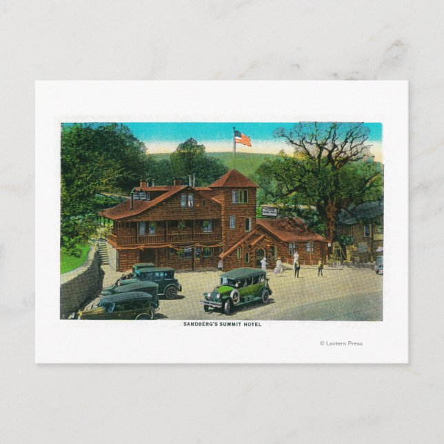 Carte Postale Hôtel Summit de Sandburg sur Ridge Route (Devant)