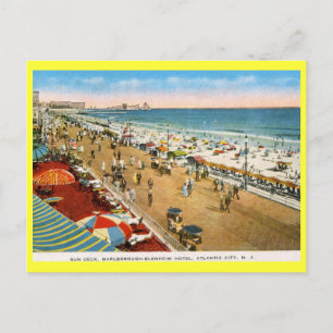 Carte Postale Hotel Sun Deck, Atlantic City NJ Vintage