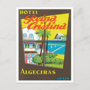 Carte Postale Hôtel vintage Algeciras Espagne