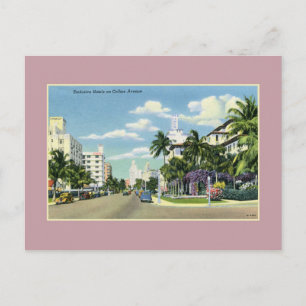Carte Postale Hôtels vintages sur Collins Avenue Miami Beach