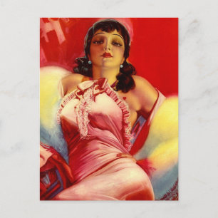 Carte Postale hottie des années 1930