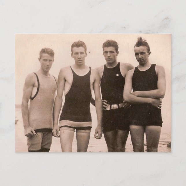 Carte Postale Hotties Plage 1905 (Devant)