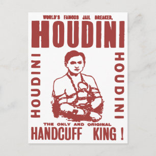 Carte Postale Houdini le roi menotté