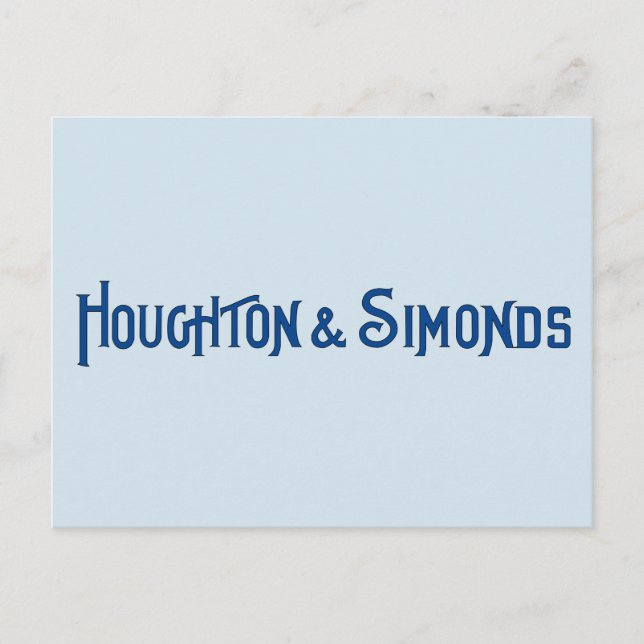 Carte postale Houghton & Simonds (Devant)