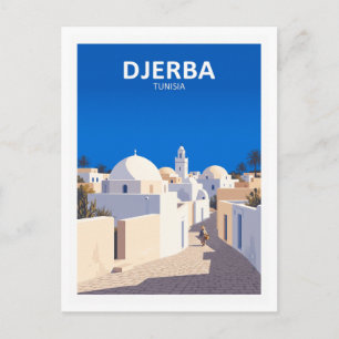 Carte Postale Houmt Souk et les dômes blanchis à la chaux de Dje