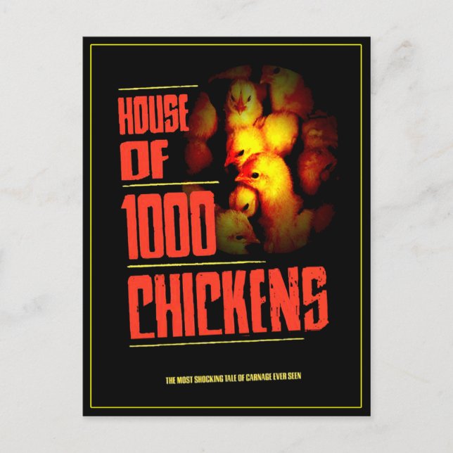 Carte Postale HOUSE Of 1000 CHICKENS (Devant)