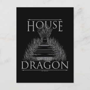 Carte Postale HOUSE of the Dragon   Iron Throne Graphic