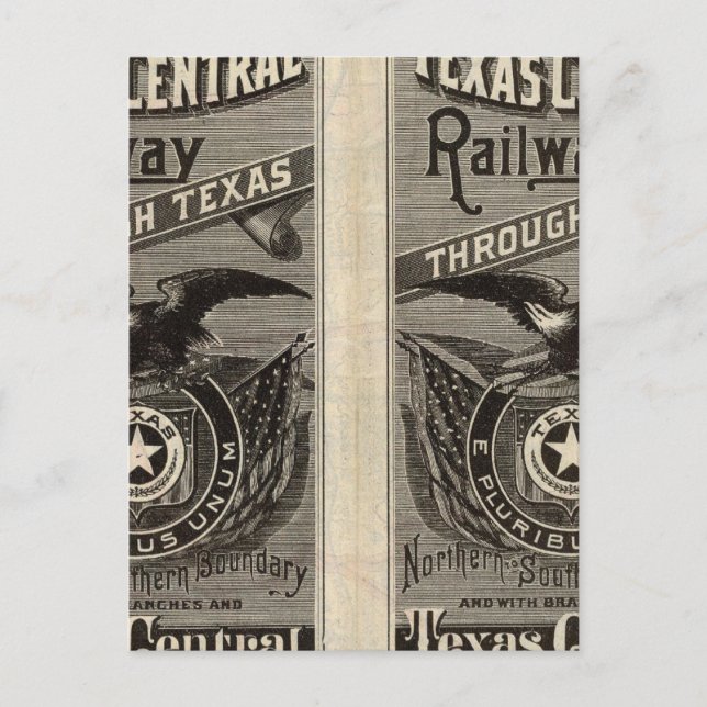 Carte Postale Houston et Texas Central Railway via Texas 2 (Devant)
