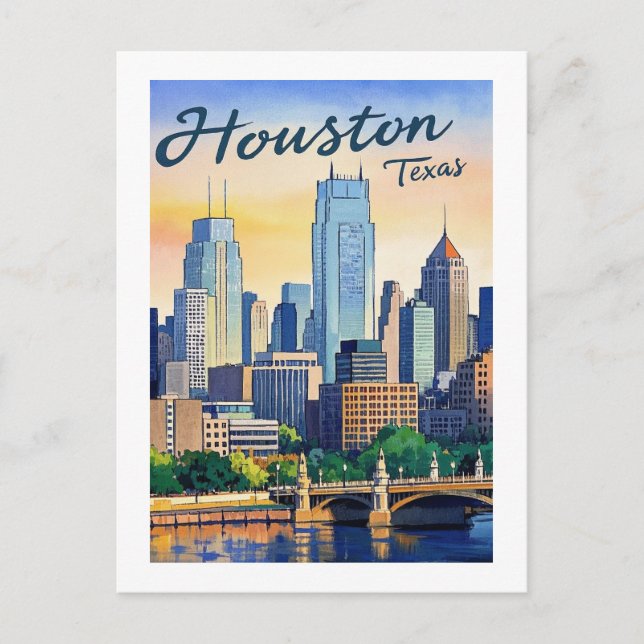 Carte postale Houston Texas (Devant)
