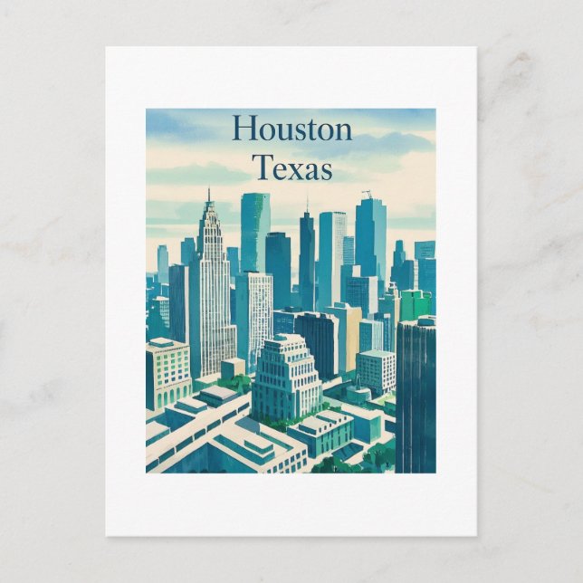 Carte postale Houston Texas (Devant)