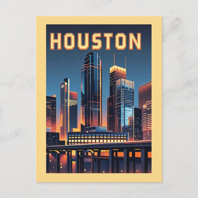 Carte postale Houston Texas (Devant)