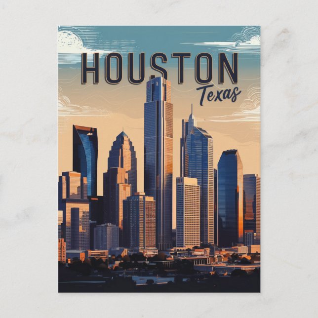 Carte postale Houston Texas (Devant)