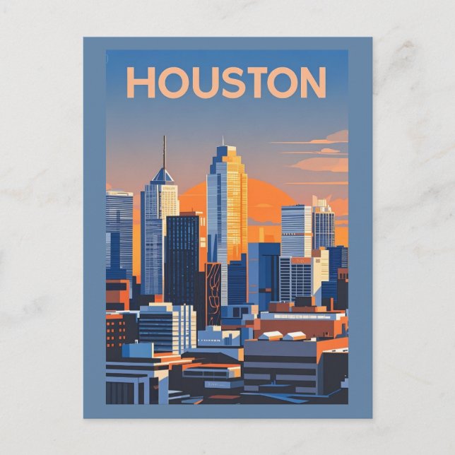 Carte postale Houston Texas (Devant)