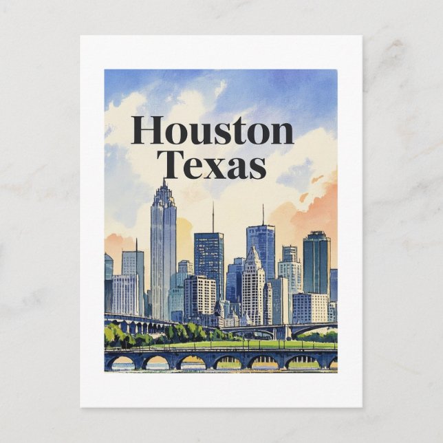 Carte postale Houston Texas (Devant)