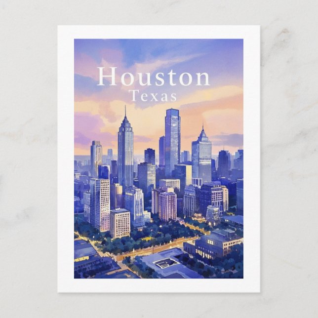 Carte postale Houston Texas (Devant)