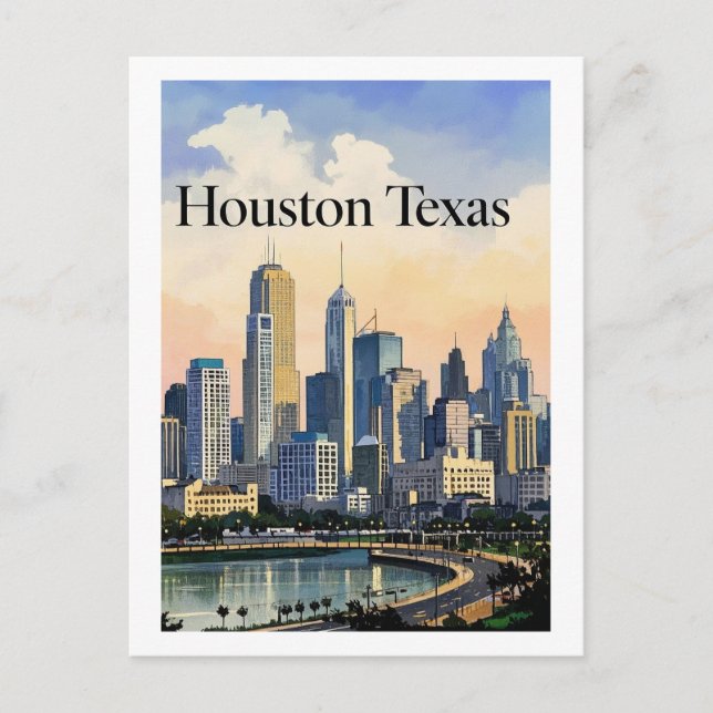 Carte postale Houston Texas (Devant)