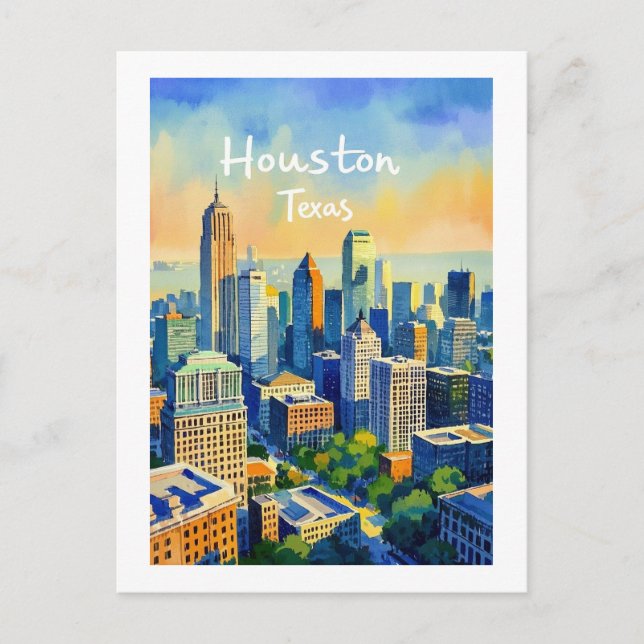 Carte postale Houston Texas (Devant)