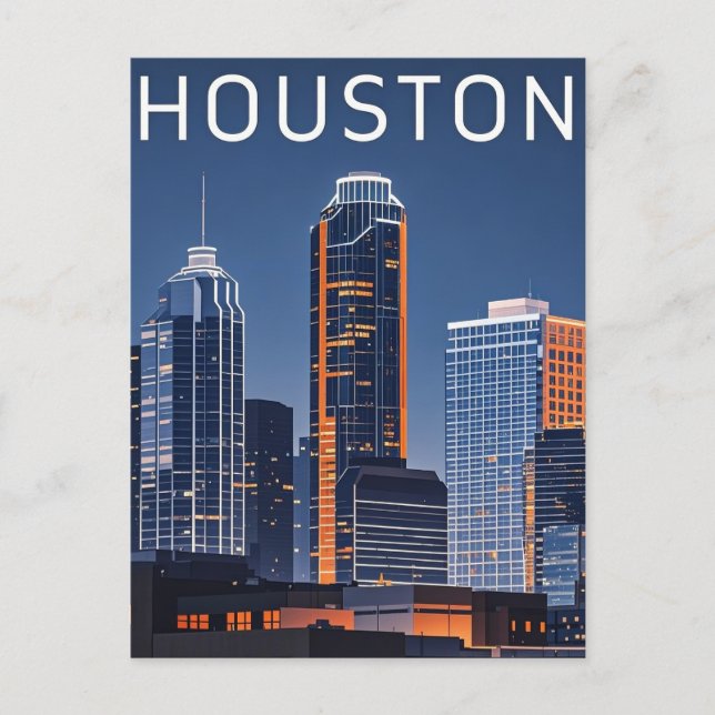Carte postale Houston Texas (Devant)