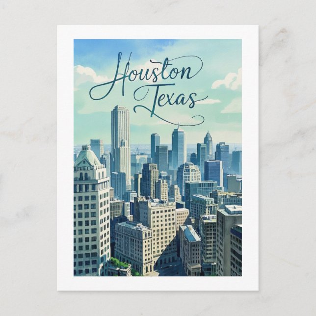 Carte postale Houston Texas (Devant)