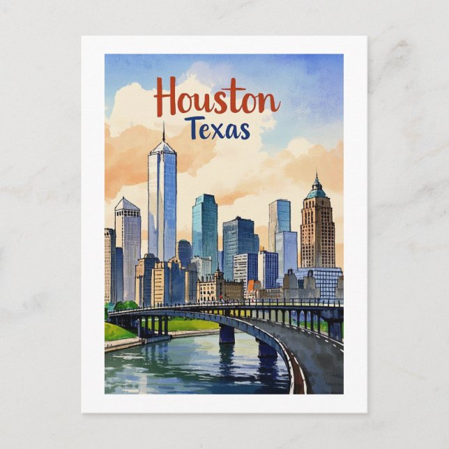 Carte postale Houston Texas (Devant)