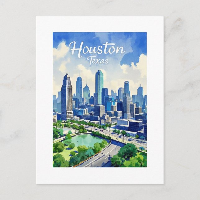 Carte postale Houston Texas (Devant)