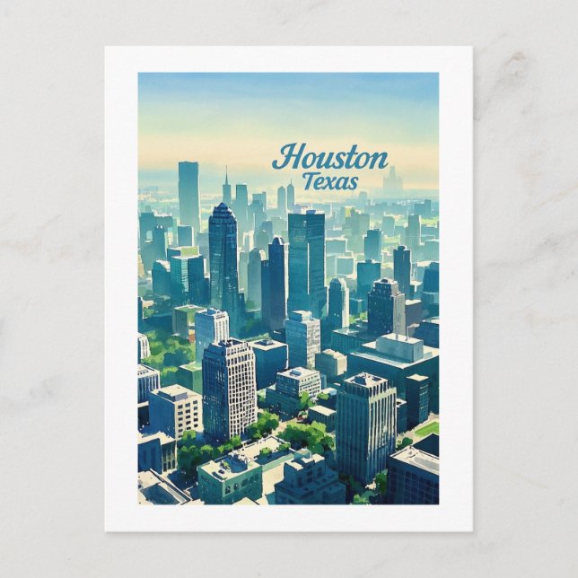Carte postale Houston Texas (Devant)