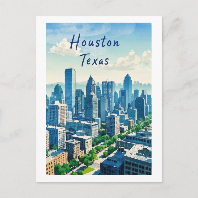 Carte postale Houston Texas (Devant)