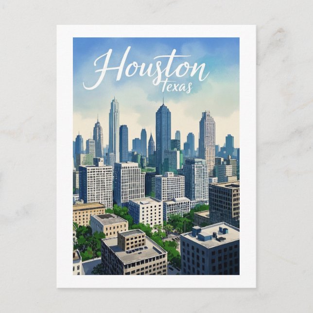 Carte postale Houston Texas (Devant)