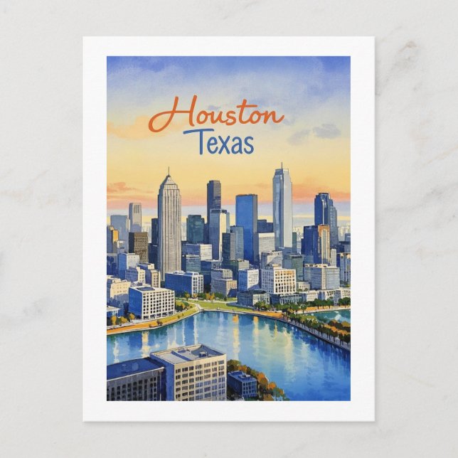 Carte postale Houston Texas (Devant)