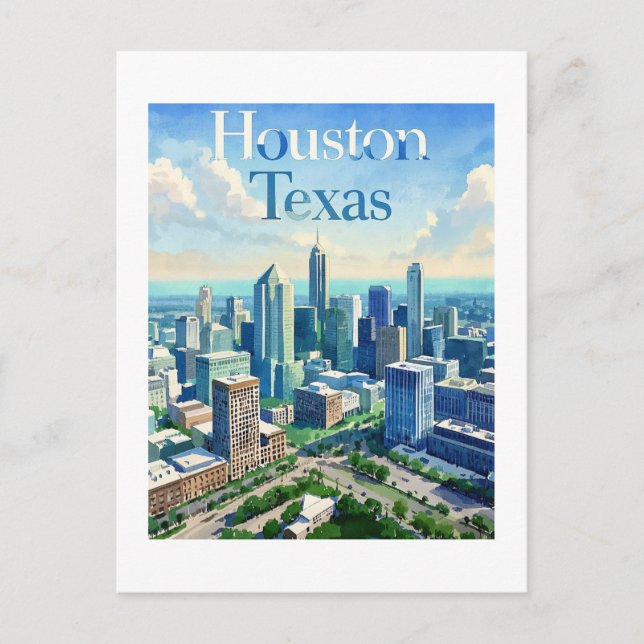 Carte postale Houston Texas (Devant)