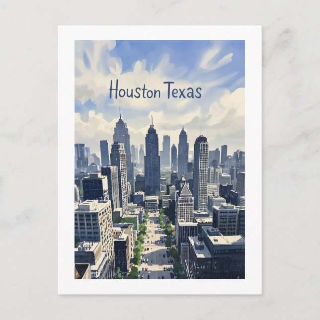 Carte postale Houston Texas (Devant)