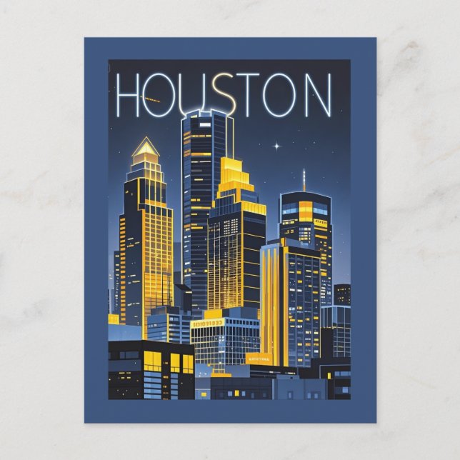 Carte postale Houston Texas (Devant)