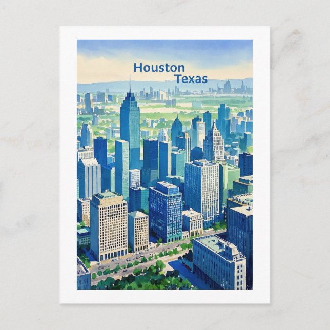 Carte postale Houston Texas (Devant)