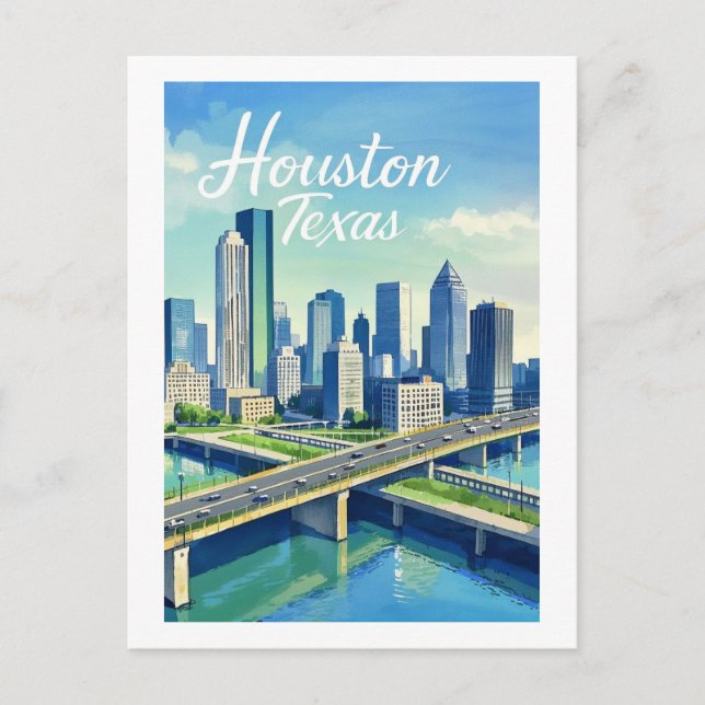 Carte postale Houston Texas (Devant)