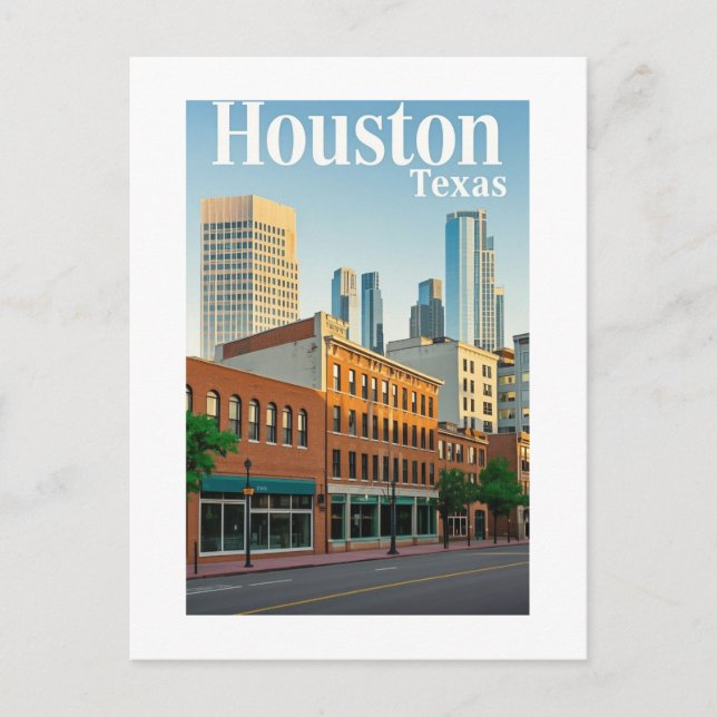 Carte postale Houston Texas (Devant)