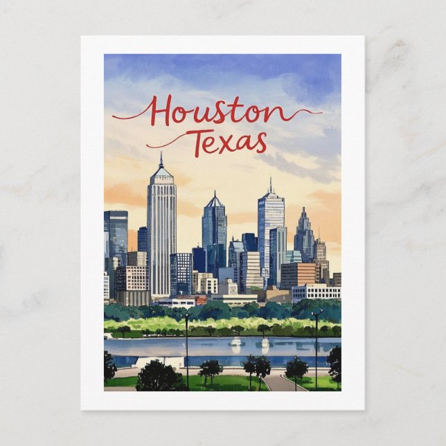 Carte postale Houston Texas (Devant)