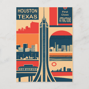 Carte Postale Houston, Texas, Attractions touristiques, Voyage